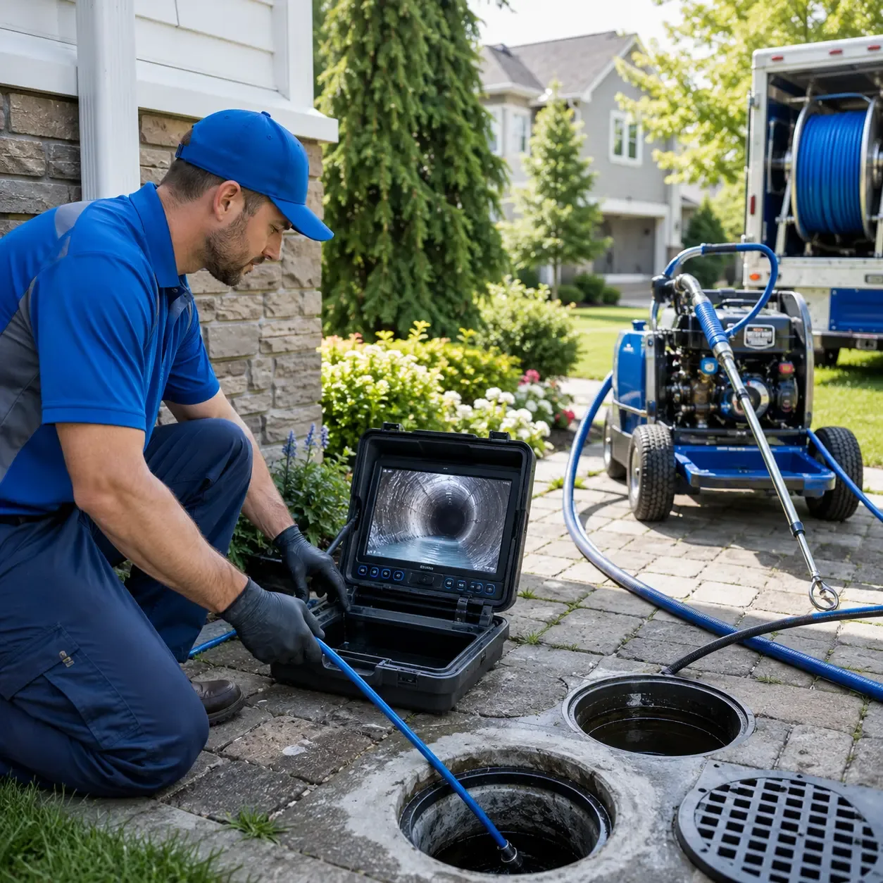 Outdoor drain cleaning professionals serving Lowden, IA
